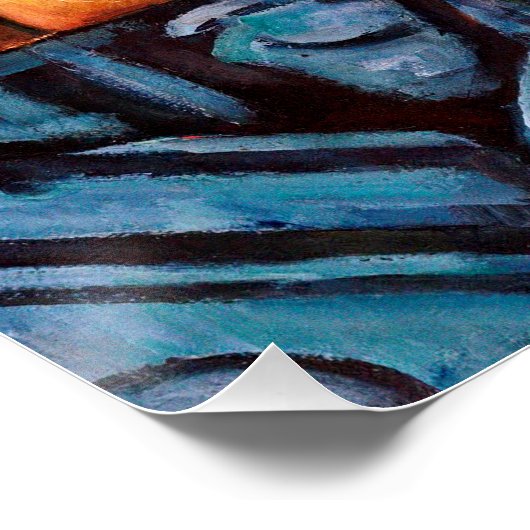 Paul Cezanne - Stillleben mit Äpfeln Poster (Ecke)