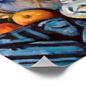 Paul Cezanne - Stillleben mit Äpfeln Poster (Ecke)