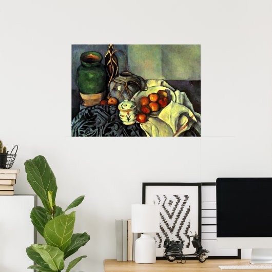 Paul Cezanne - Stillleben mit Äpfeln Poster (Heimbüro)
