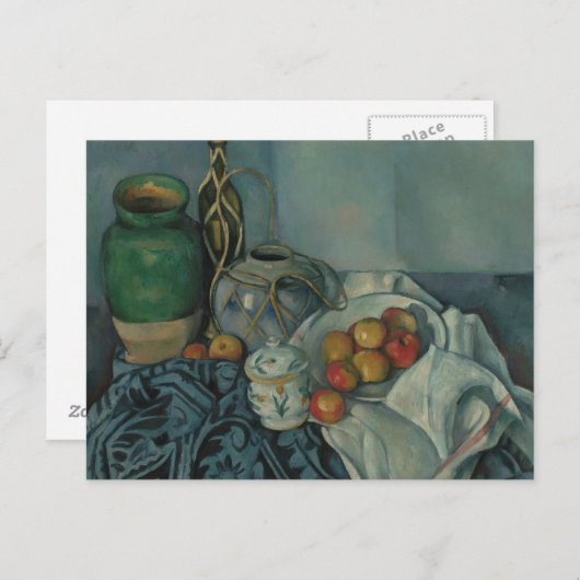 Paul Cezanne - Stillleben mit Äpfeln Postkarte (Vorne/Hinten)
