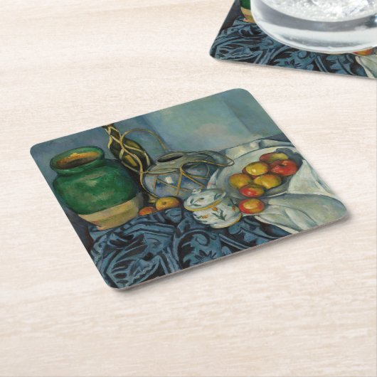 Paul Cezanne - Stillleben mit Äpfeln Rechteckiger Pappuntersetzer (angewinkelt)