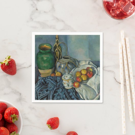 Paul Cezanne - Stillleben mit Äpfeln Serviette (Beispiel)