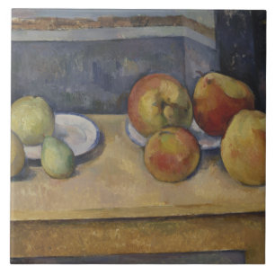 Paul Cezanne - Stillleben mit Äpfeln und Birnen Fliese