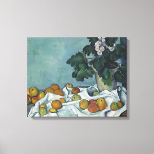 Paul Cezanne - Stillleben mit Äpfeln und einem Pot Leinwanddruck (Vorderseite)