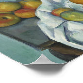 Paul Cezanne - Stillleben mit Äpfeln und einem Pot Poster (Ecke)