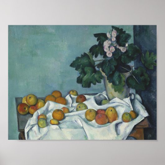 Paul Cezanne - Stillleben mit Äpfeln und einem Pot Poster (Vorne)