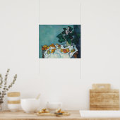 Paul Cezanne | Stillleben mit Äpfeln und einem Töp Poster (Küche)