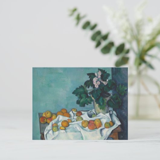 Paul Cezanne | Stillleben mit Äpfeln und einem Töp Postkarte (Stehend Vorderseite)