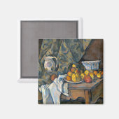Paul Cezanne | Stillleben mit Äpfeln und Pfirsiche Magnet (Vorderseite/Rückseite)