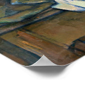 Paul Cezanne | Stillleben mit Äpfeln und Pfirsiche Poster (Ecke)