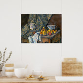 Paul Cezanne | Stillleben mit Äpfeln und Pfirsiche Poster (Küche)