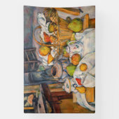Paul Cezanne - Stillleben mit Basket Banner (Vertikal)