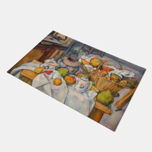 Paul Cezanne - Stillleben mit Basket Fußmatte (Schrägansicht)
