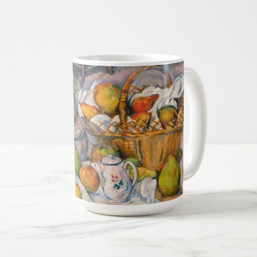 Paul Cezanne - Stillleben mit Basket Kaffeetasse (VorderseiteRechts)