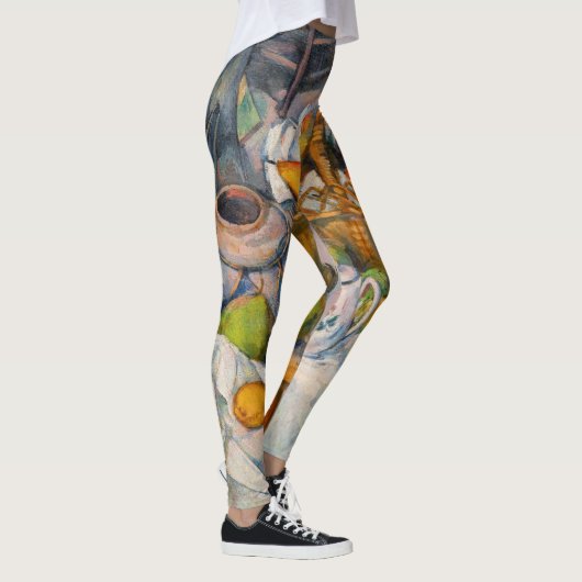 Paul Cezanne - Stillleben mit Basket Leggings (Rechts)