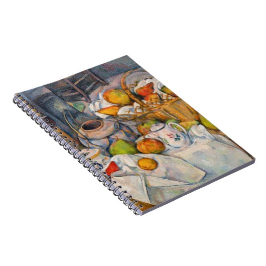 Paul Cezanne - Stillleben mit Basket Notizblock (Rechte Seite)