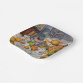 Paul Cezanne - Stillleben mit Basket Pappteller (Gewinkelt)