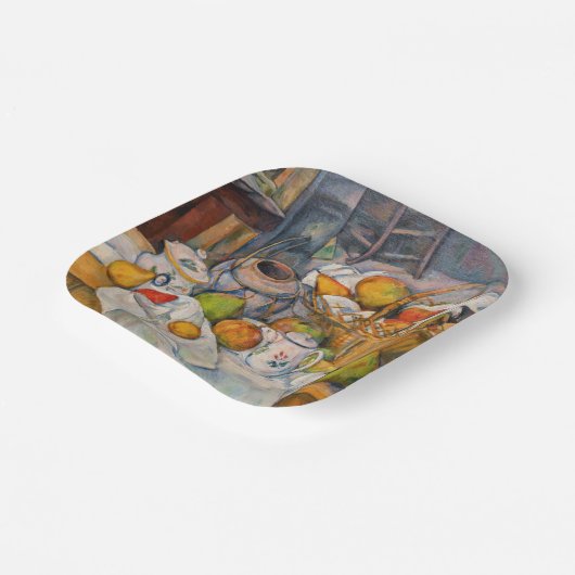 Paul Cezanne - Stillleben mit Basket Pappteller (Gewinkelt)