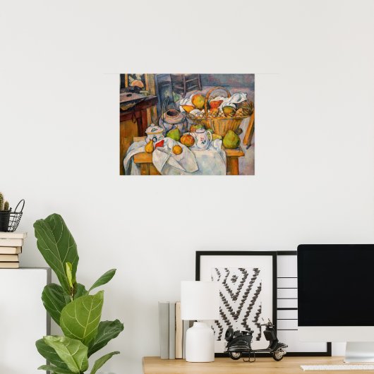 Paul Cezanne - Stillleben mit Basket Poster (Heimbüro)
