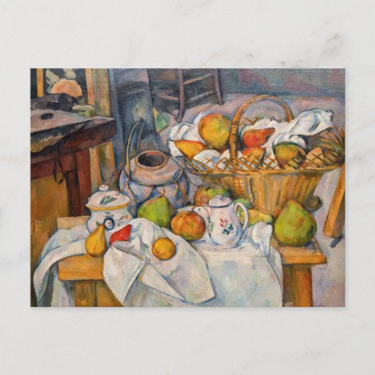 Paul Cezanne - Stillleben mit Basket Postkarte (Vorderseite)