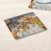 Paul Cezanne - Stillleben mit Basket Rechteckiger Pappuntersetzer (angewinkelt)