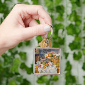Paul Cezanne - Stillleben mit Basket Schlüsselanhänger (Hand)