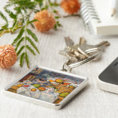 Paul Cezanne - Stillleben mit Basket Schlüsselanhänger (Seite)