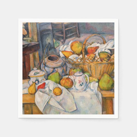 Paul Cezanne - Stillleben mit Basket Serviette (Vorderseite)
