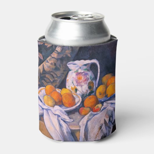 Paul Cezanne - Stillleben mit einem Vorhang Dosenkühler (Kanne Vorderseite)
