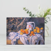 Paul Cezanne - Stillleben mit einem Vorhang Einladung (Stehend Vorderseite)