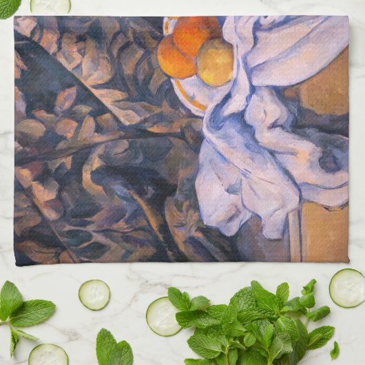Paul Cezanne - Stillleben mit einem Vorhang Geschirrtuch (Gefaltet)