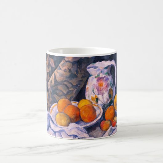 Paul Cezanne - Stillleben mit einem Vorhang Kaffeetasse (Mittel)