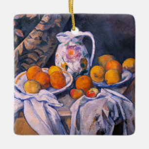 Paul Cezanne - Stillleben mit einem Vorhang Keramikornament