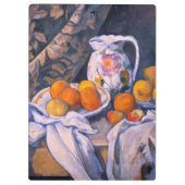 Paul Cezanne - Stillleben mit einem Vorhang Klemmbrett (Rückseite)
