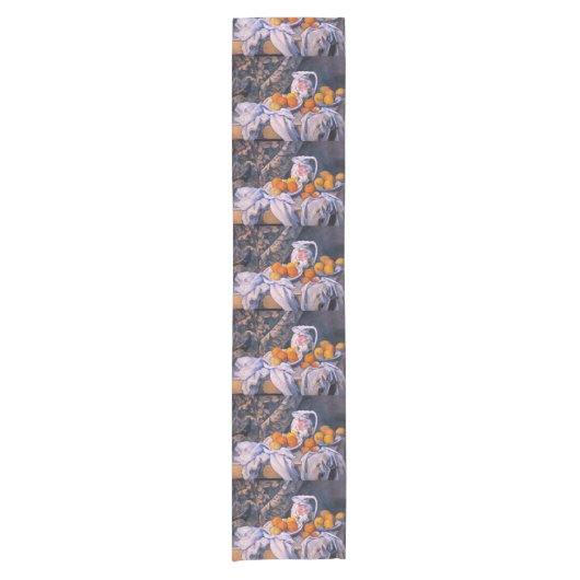 Paul Cezanne - Stillleben mit einem Vorhang Kurzer Tischläufer (Vorderseite)