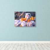 Paul Cezanne - Stillleben mit einem Vorhang Leinwanddruck (Insitu (Holzboden))