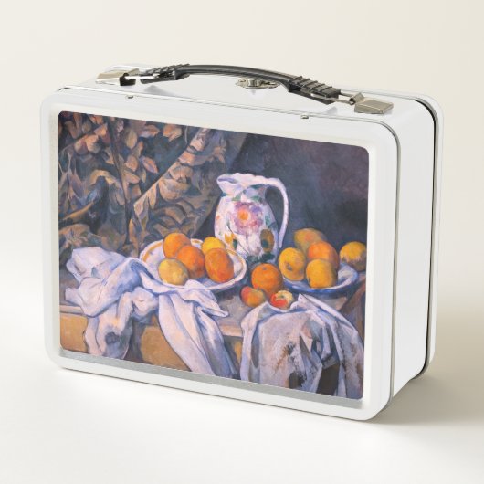 Paul Cezanne - Stillleben mit einem Vorhang Metall Brotdose (Rückseite)