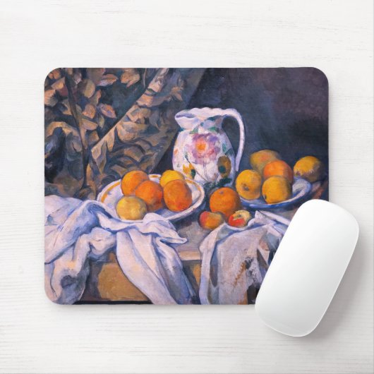 Paul Cezanne - Stillleben mit einem Vorhang Mousepad (Mit Mouse)