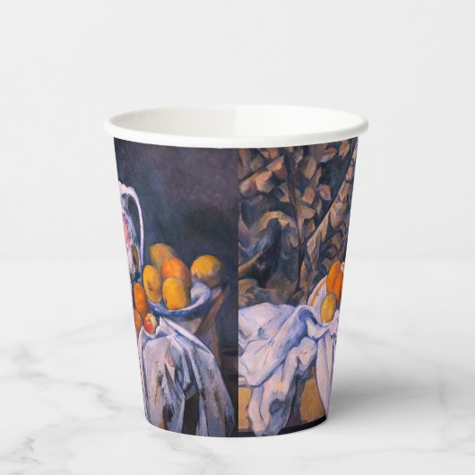 Paul Cezanne - Stillleben mit einem Vorhang Pappbecher (Links)