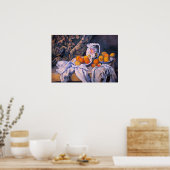 Paul Cezanne - Stillleben mit einem Vorhang Poster (Küche)