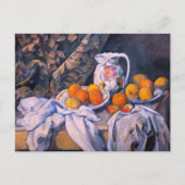 Paul Cezanne - Stillleben mit einem Vorhang Postkarte (Vorderseite)