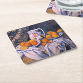 Paul Cezanne - Stillleben mit einem Vorhang Rechteckiger Pappuntersetzer (angewinkelt)