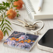 Paul Cezanne - Stillleben mit einem Vorhang Schlüsselanhänger (Vorderseite rechts)