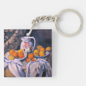 Paul Cezanne - Stillleben mit einem Vorhang Schlüsselanhänger (Rückseite)