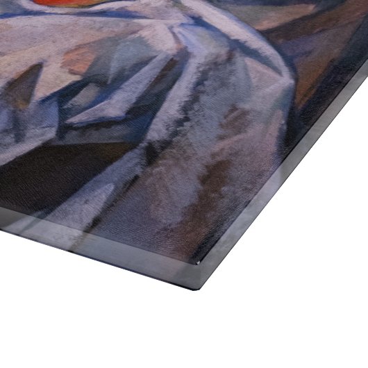 Paul Cezanne - Stillleben mit einem Vorhang Schneidebrett (Ecke)