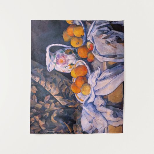 Paul Cezanne - Stillleben mit einem Vorhang Wandteppich (Vorderseite)