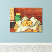 Paul Cezanne | Stillleben mit einer Kommode, Leinwanddruck (Insitu (Holzboden))