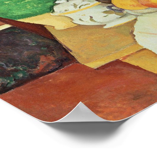 Paul Cezanne | Stillleben mit einer Kommode, Poster (Ecke)