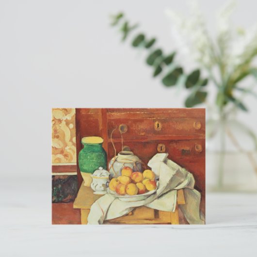 Paul Cezanne | Stillleben mit einer Kommode, Postkarte (Stehend Vorderseite)