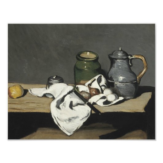 Paul Cezanne - Stillleben mit Kettle Fotodruck (Vorne)